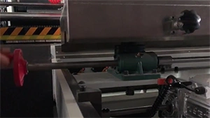 Ручная настройка заднего упора самонаклада