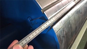 Боковое регулирование печатного цилиндра (вправо)