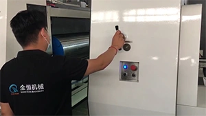 Регулировка давления анилоксового и резинового валов