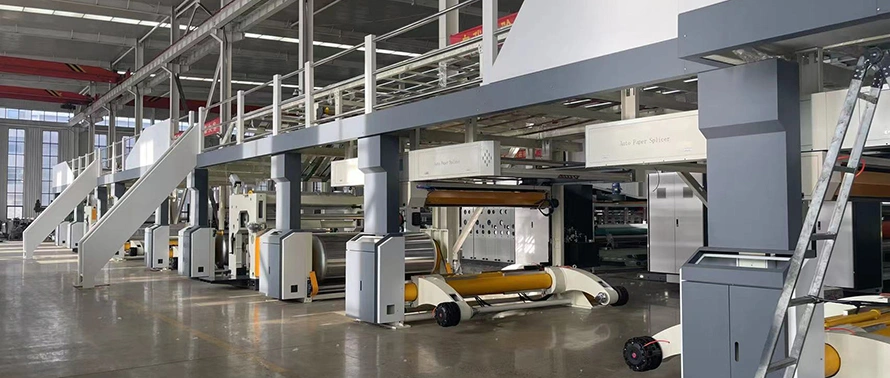 Линия производства пятислойного гофрокартона